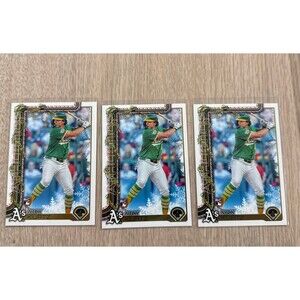 Lot Of (3) 2025 Topps Holiday Nick Kurtz #H40 (RC) Pack Fresh